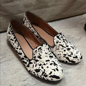 Aldo Brown and White hide Women's Loafers